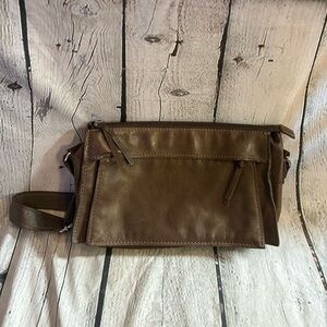 5/$20 Wilsons Leather Women’s Casual Rectangular Brown Shoulder‎ Hand Bag Purse